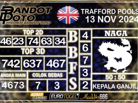 Prediksi Togel Trafford Pools 13 NOVEMBER 2024