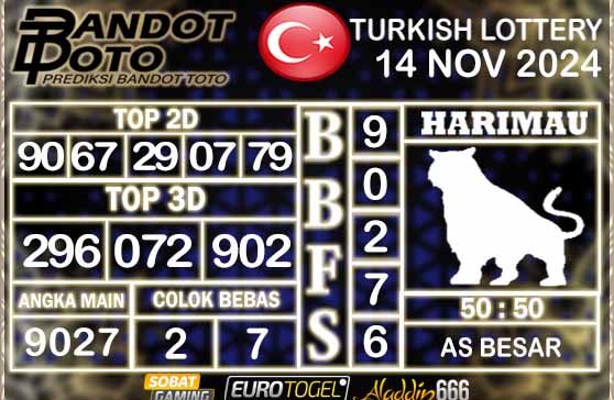 Prediksi Togel Turki Pools 14 NOVEMBER 2024