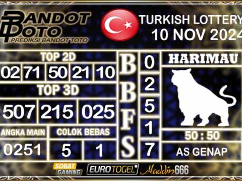 Prediksi Togel Turki Pools 16 NOVEMBER 2024