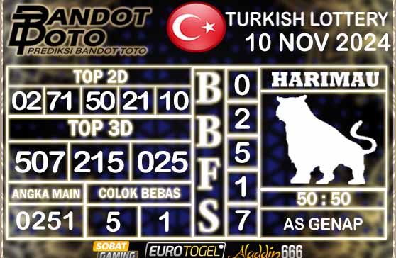 Prediksi Togel Turki Pools 16 NOVEMBER 2024