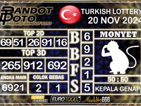 Prediksi Togel Turki Pools 20 NOVEMBER 2024