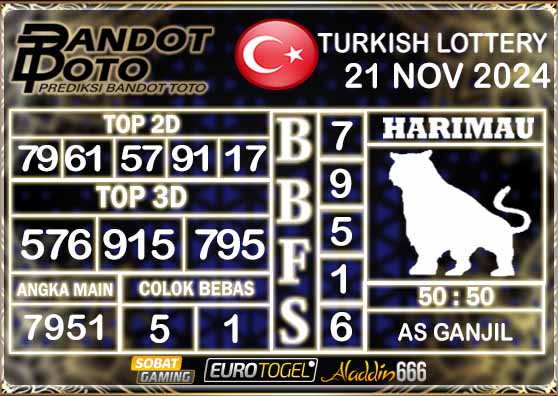 Prediksi Togel Turki Pools 21 NOVEMBER 2024