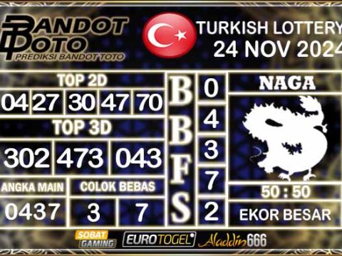 Prediksi Togel Turki Pools 24 NOVEMBER 2024