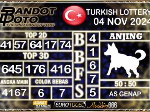 Prediksi Togel Turki Pools 04 NOVEMBER 2024