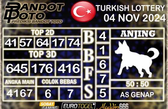 Prediksi Togel Turki Pools 04 NOVEMBER 2024