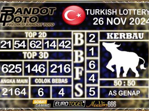 Prediksi Togel Turki Pools 26 NOVEMBER 2024