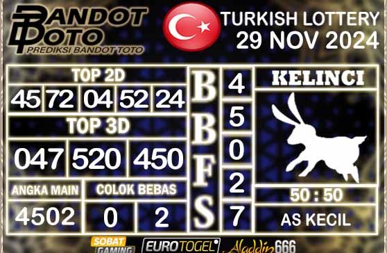 Prediksi Togel Turki Pools 29 NOVEMBER 2024