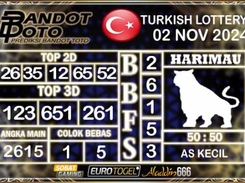 Prediksi Togel Turki Pools 02 NOVEMBER 2024