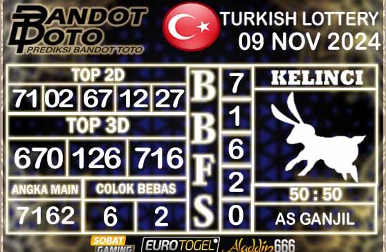 Prediksi Togel Turki Pools 09 NOVEMBER 2024