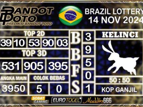 Prediksi Togel Brazil Pools 14 NOVEMBER 2024