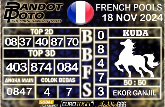 Prediksi Togel Prancis Pools 18 NOVEMBER 2024