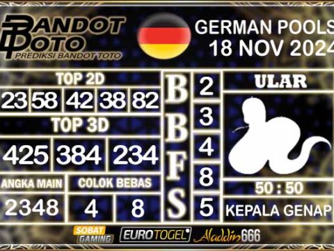 Prediksi Togel German Pools 18 NOVEMBER 2024