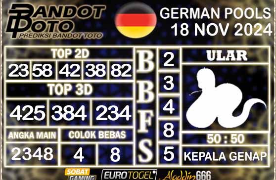 Prediksi Togel German Pools 18 NOVEMBER 2024