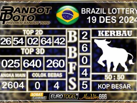 Prediksi Togel Brazil Pools 19 DESEMBER 2024