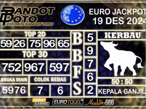 Prediksi Togel Euro Pools 19 DESEMBER 2024