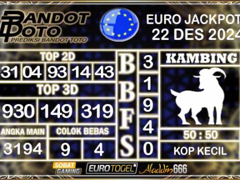 Prediksi Togel Euro Pools 22 DESEMBER 2024