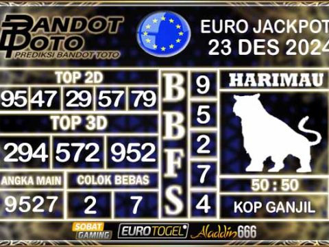 Prediksi Togel Euro Pools 23 DESEMBER 2024