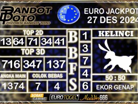 Prediksi Togel Euro Pools 27 DESEMBER 2024