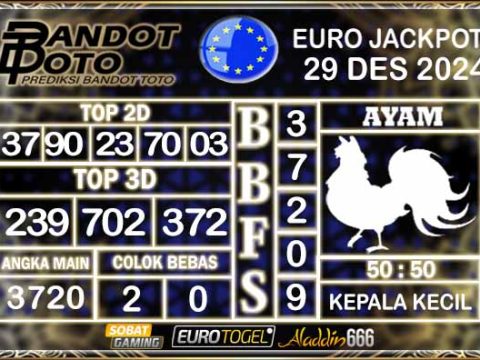 Prediksi Togel Euro Pools 29 DESEMBER 2024