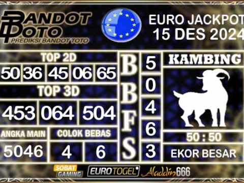 Prediksi Togel Euro Pools 15 DESEMBER 2024