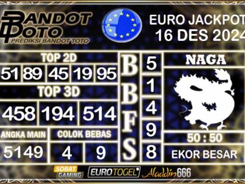 Prediksi Togel Euro Pools 16 DESEMBER 2024