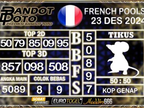 Prediksi Togel Prancis Pools 23 DESEMBER 2024