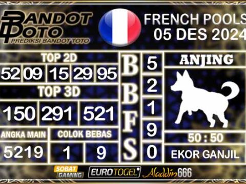 Prediksi Togel Prancis Pools 05 DESEMBER 2024