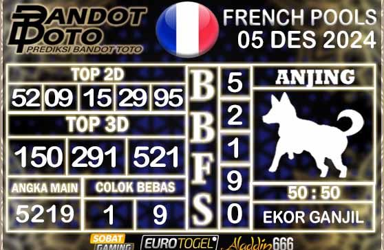 Prediksi Togel Prancis Pools 05 DESEMBER 2024