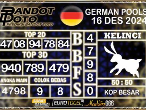 Prediksi Togel German Pools 16 DESEMBER 2024