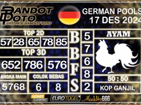 Prediksi Togel German Pools 17 DESEMBER 2024