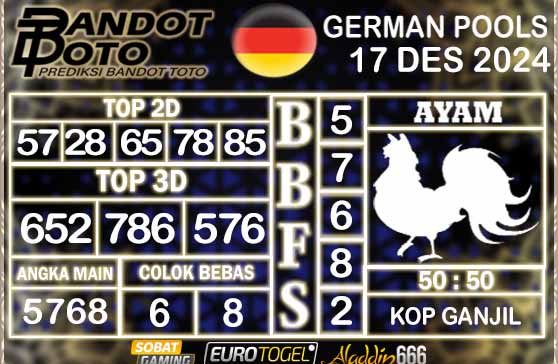 Prediksi Togel German Pools 17 DESEMBER 2024