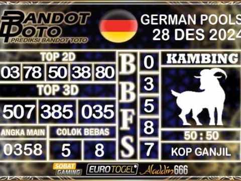 Prediksi Togel German Pools 28 DESEMBER 2024