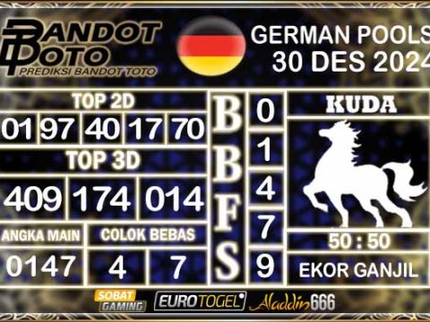 Prediksi Togel German Pools 30 DESEMBER 2024