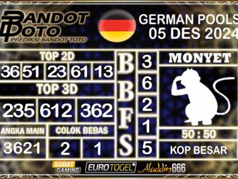 Prediksi Togel German Pools 05 DESEMBER 2024