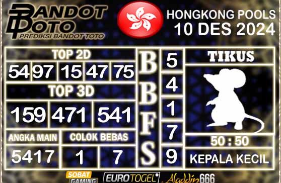 Prediksi Togel Hongkong Pools 10 DESEMBER 2024