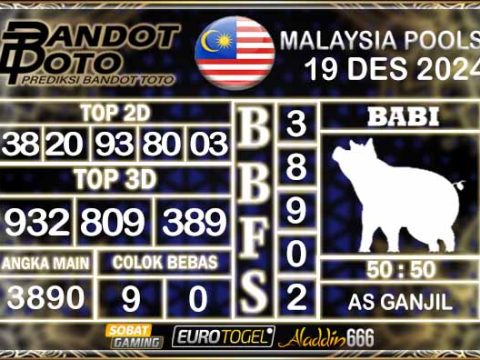 Prediksi Togel Malaysia 19 DESEMBER 2024