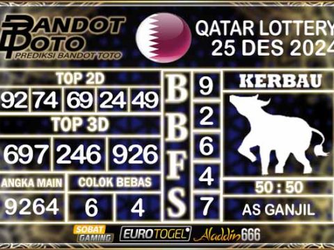 Prediksi Togel Qatar Lottery 25 DESEMBER 2024