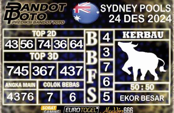 Prediksi Togel Sydney Pools 24 DESEMBER 2024