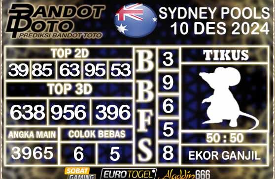 Prediksi Togel Sydney Pools 10 DESEMBER 2024