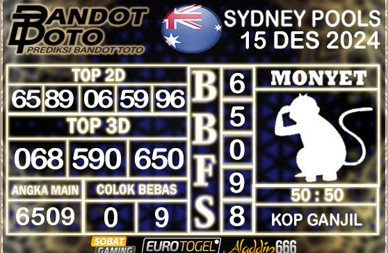 Prediksi Togel Sydney Pools 15 DESEMBER 2024