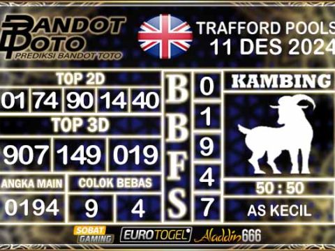 Prediksi Togel Trafford Pools 11 DESEMBER 2024