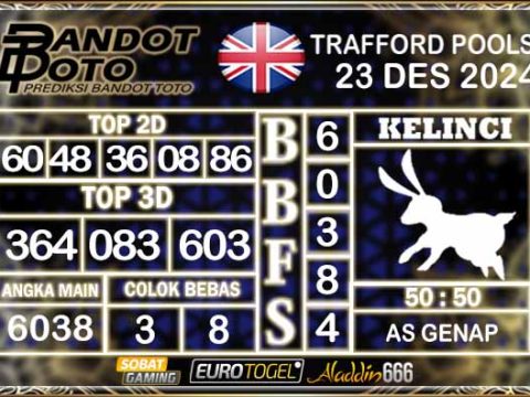 Prediksi Togel Trafford Pools 23 DESEMBER 2024