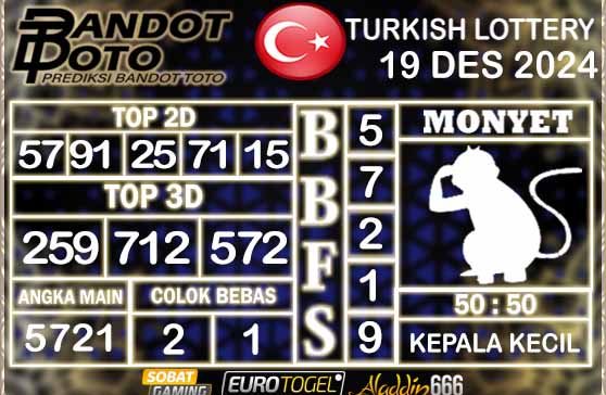 Prediksi Togel Turki Pools 19 DESEMBER 2024