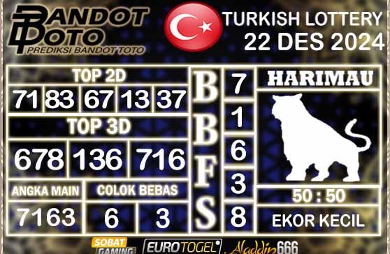 Prediksi Togel Turki Pools 22 DESEMBER 2024