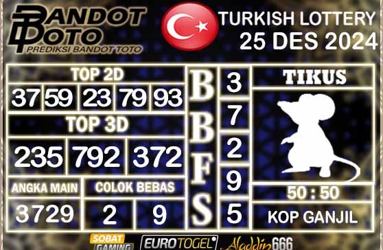 Prediksi Togel Turki Pools 25 DESEMBER 2024