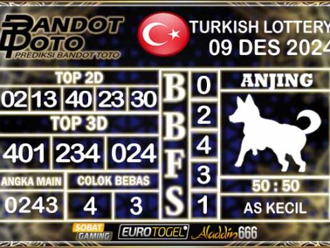 Prediksi Togel Turki Pools 09 DESEMBER 2024