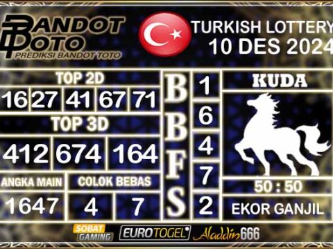 Prediksi Togel Turki Pools 10 DESEMBER 2024