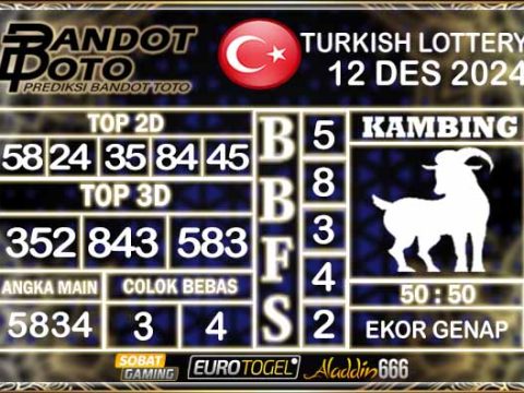 Prediksi Togel Turki Pools 12 DESEMBER 2024