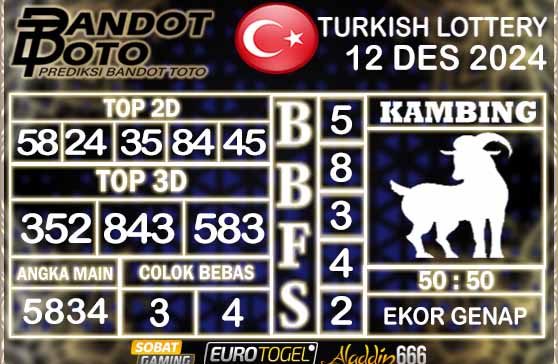 Prediksi Togel Turki Pools 12 DESEMBER 2024