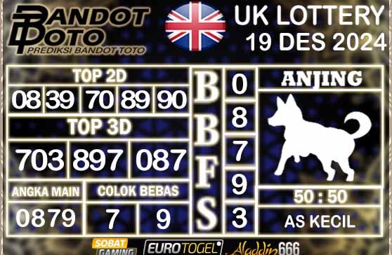 Prediksi Togel UK6D Lottery 19 DESEMBER 2024